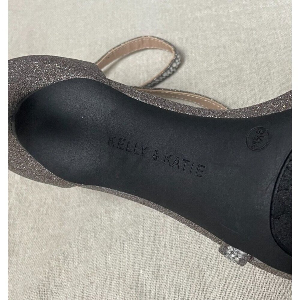 Kelly & Katie Nielle Strappy Glitter Sandal Heel Sz 9.5M (41) Evening Party 4" - Picture 4 of 12